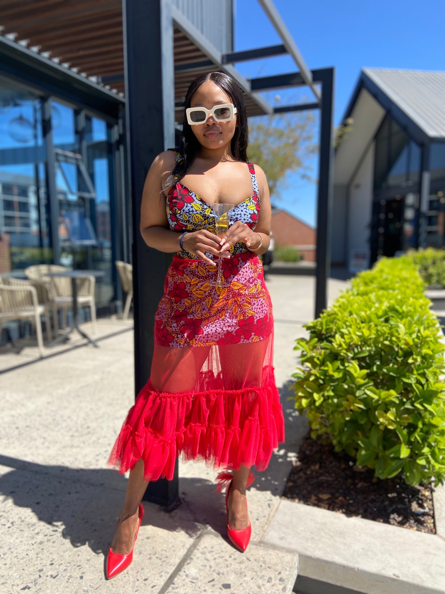 Abayomi Red skirt