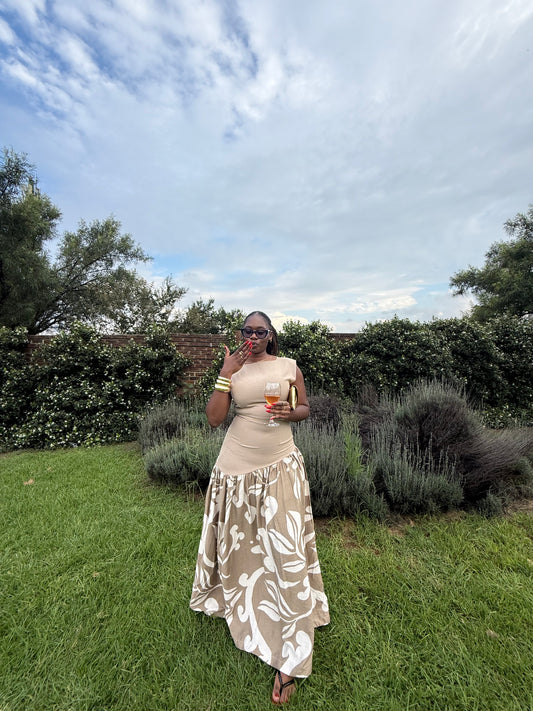 Kiabu beige  Asymmetrical dress