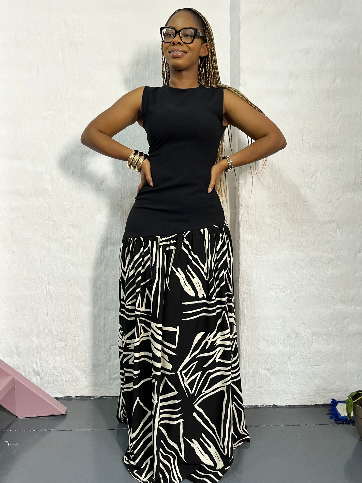Kiabu asymmetrical Black dress