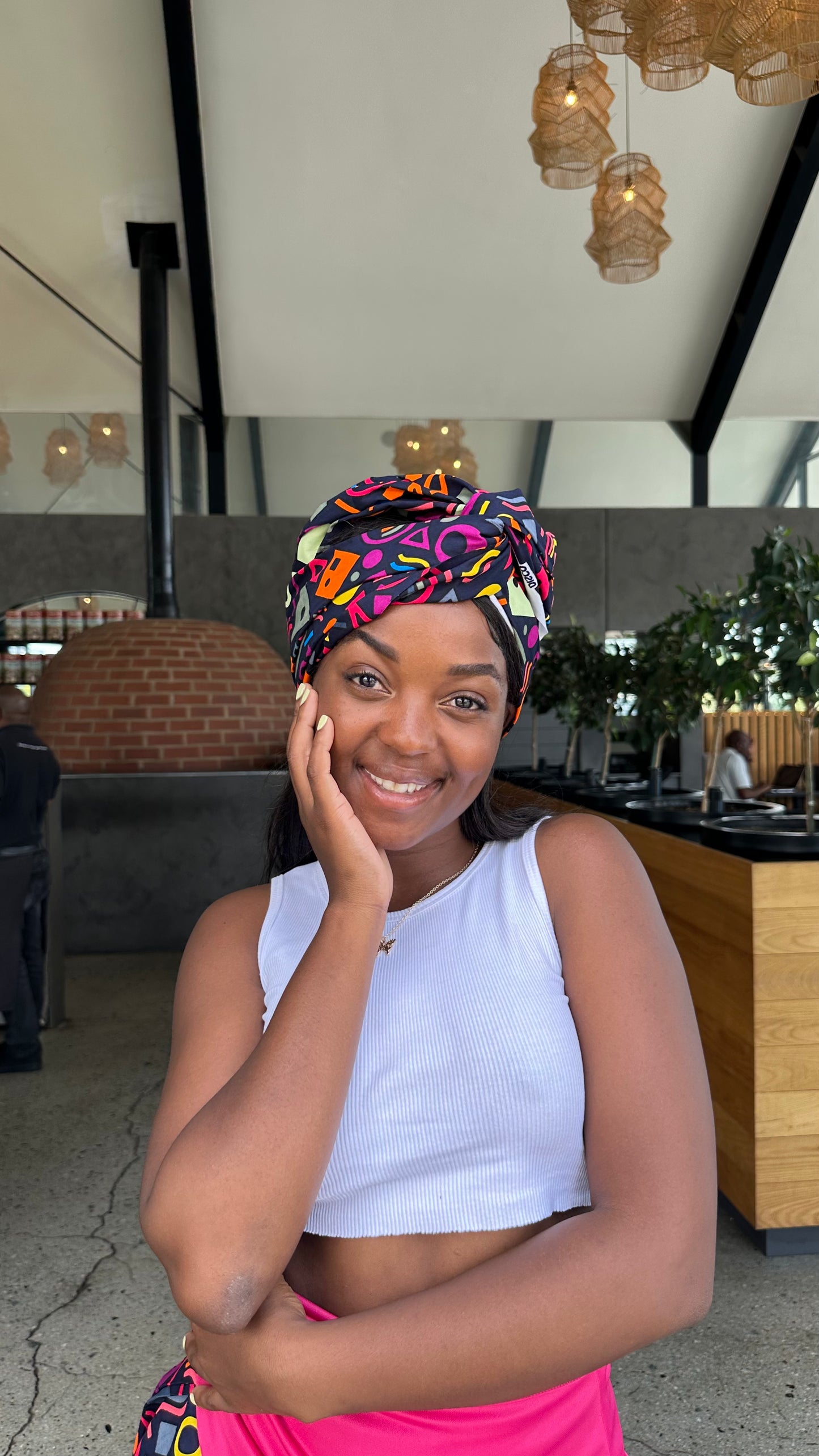 Thema pink head wrap