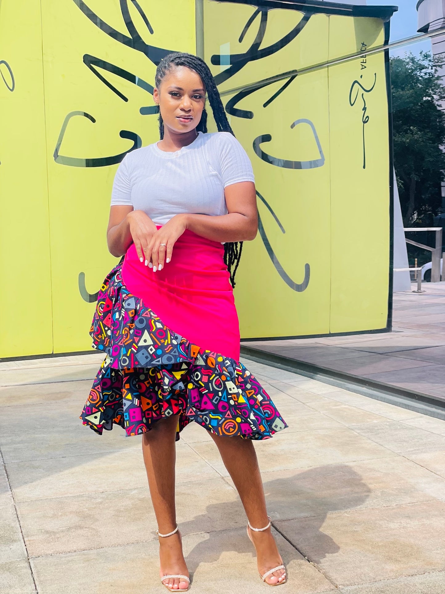 Thema Pink Wrap skirt