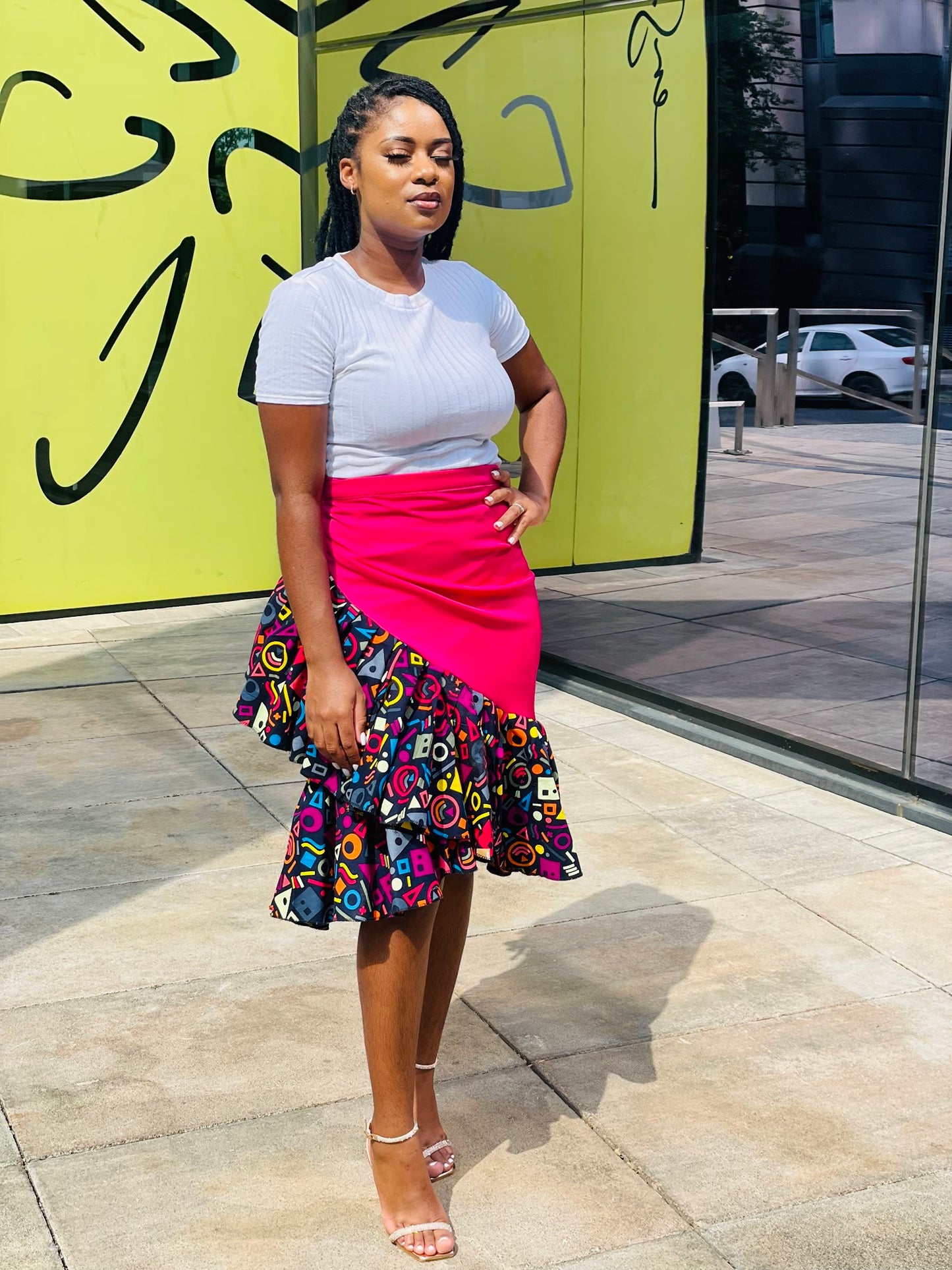 Thema Pink Wrap skirt