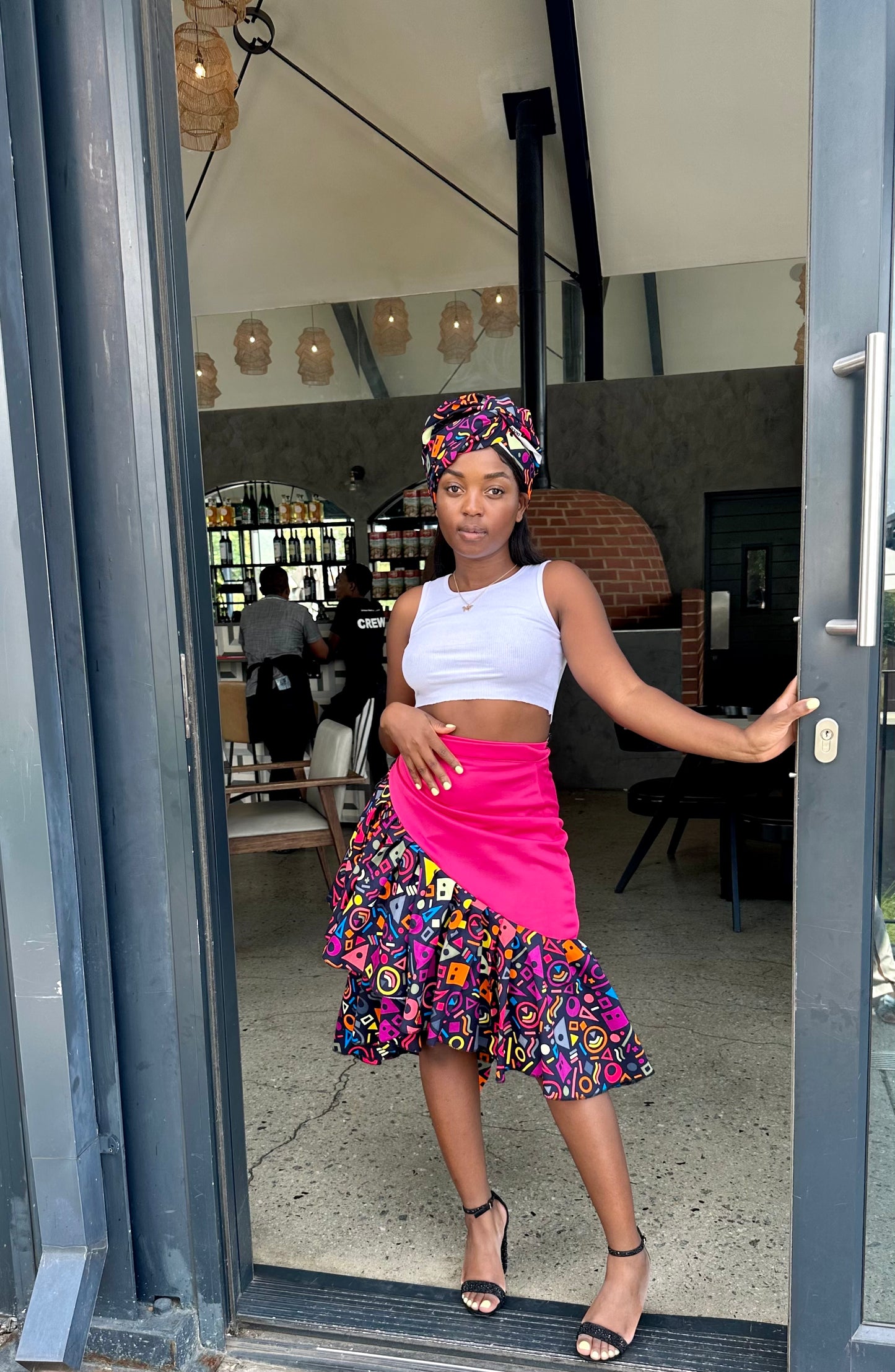 Thema pink head wrap