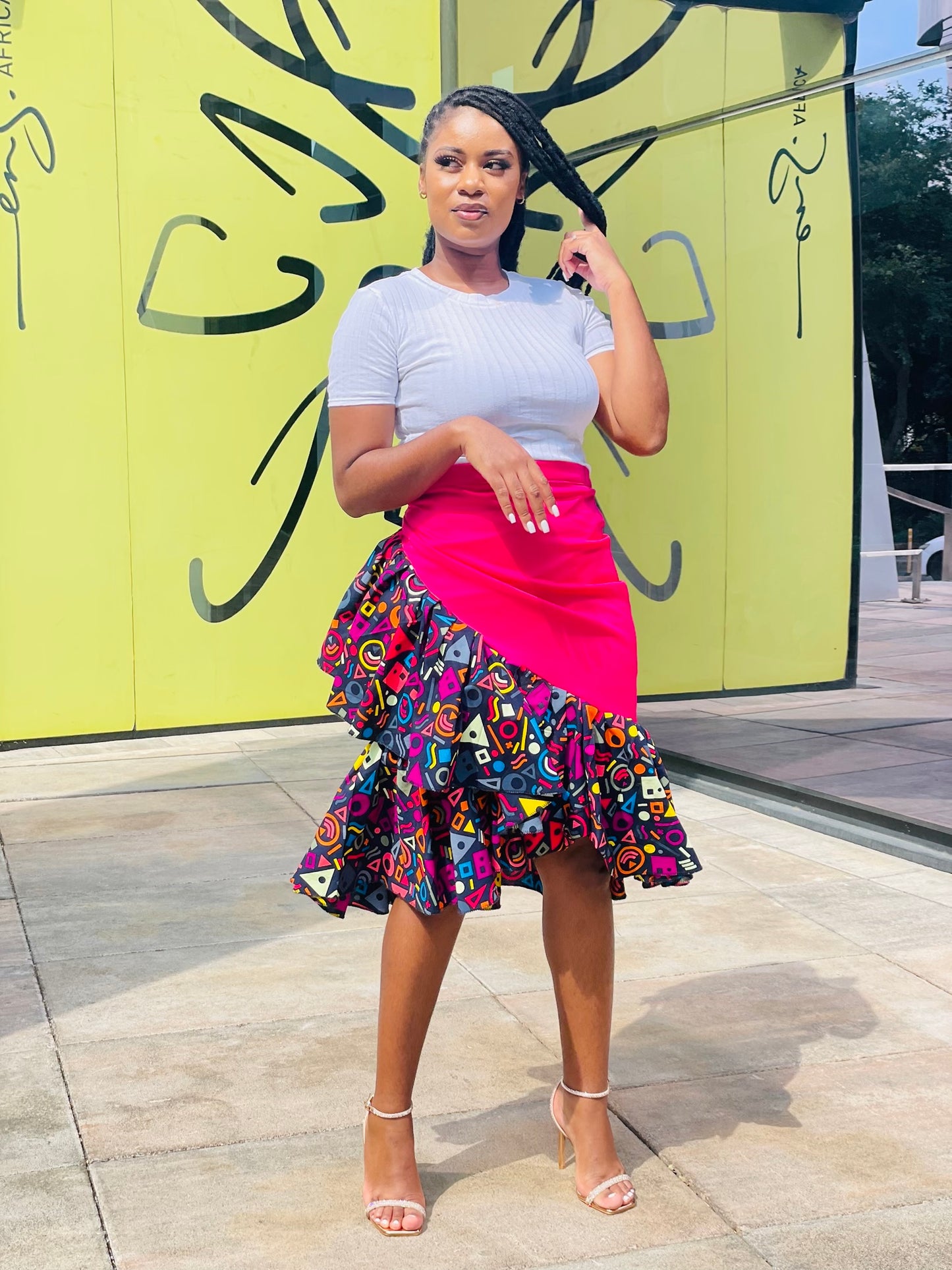 Thema Pink Wrap skirt