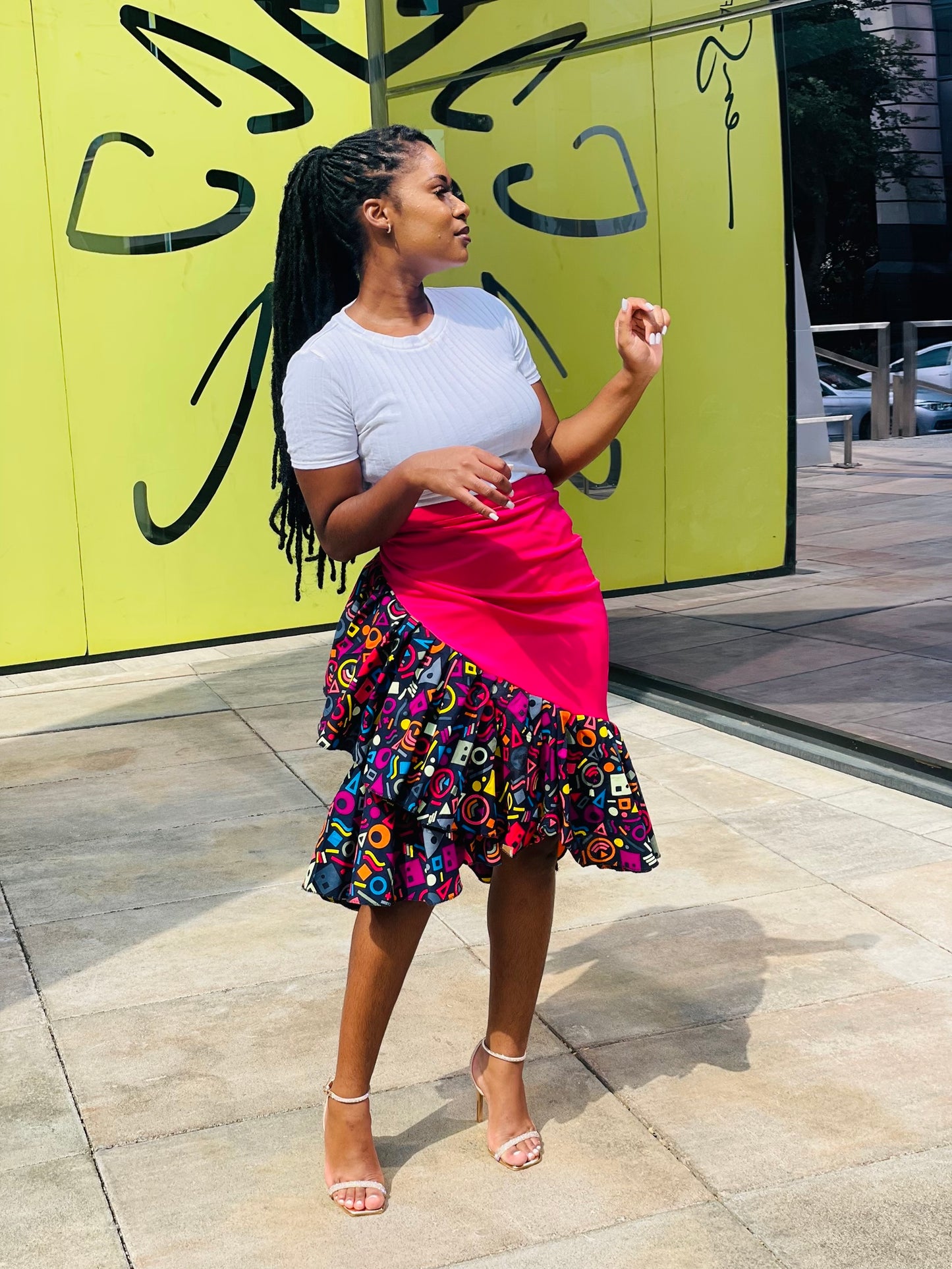Thema Pink Wrap skirt