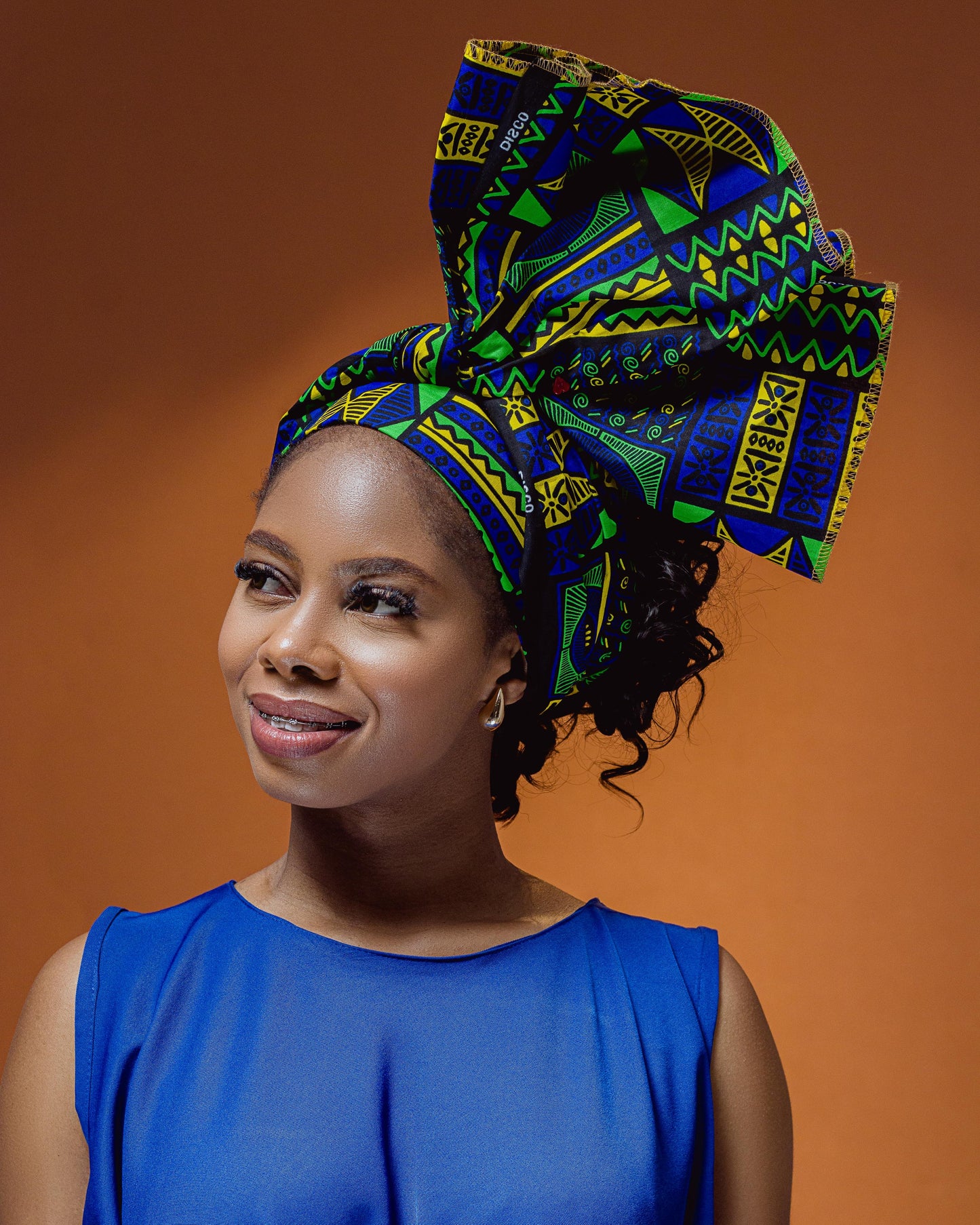 African print head wrap