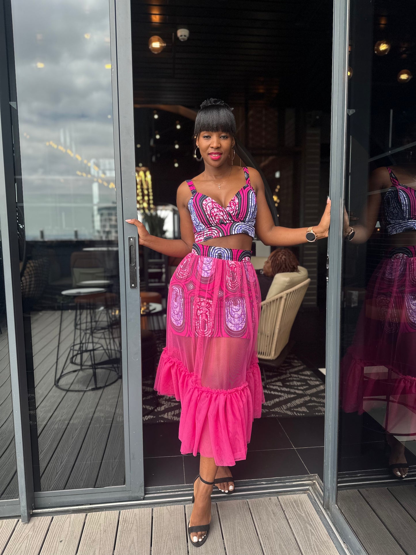 Abayomi pink skirt