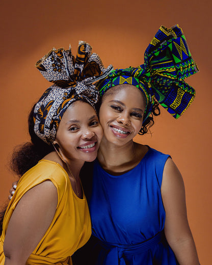 African print head wrap