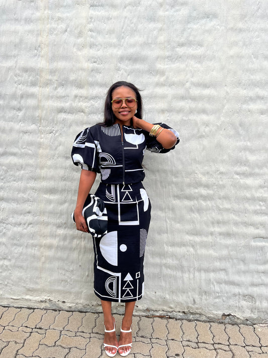 Wabisa midi skirt