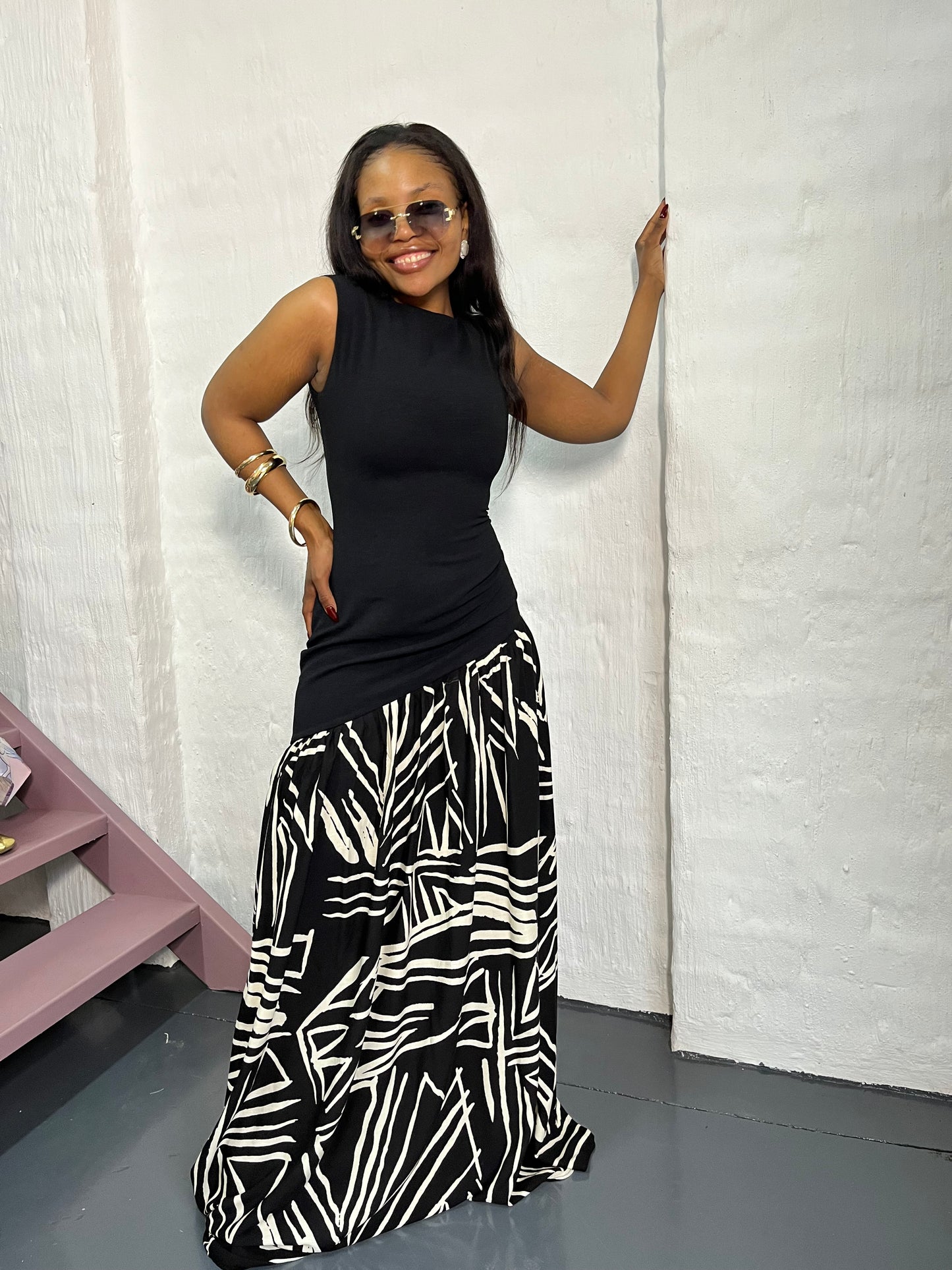 Kiabu asymmetrical Black dress