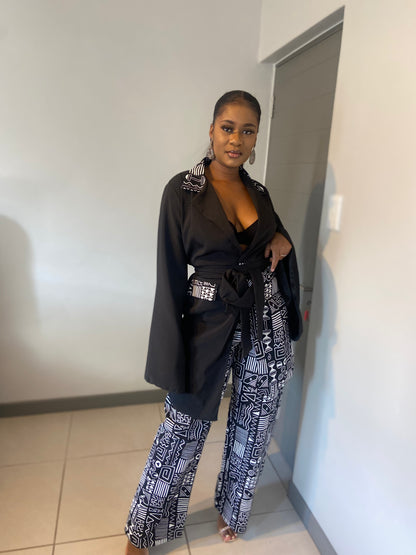 Tabia Balck blazer set