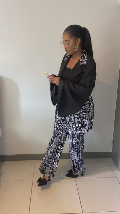 Tabia Balck blazer set